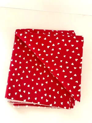 Sewing fabric, preshrunk cotton, red color, 4 yds x 45” wide.  - Image 1 of 4