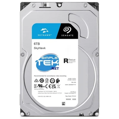 Seagate Skyhawk St6000vx009 6tb HDD Hard Disk 3,5 " SATA Nas DVR PC _ - Image 1 of 4