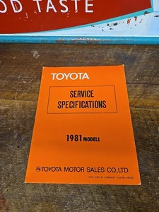 Toyota Pick-up Truck OEM Specifications Shop Service Repair Manual Engine Guide - Picture 1 of 6