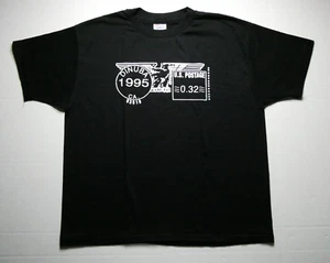 Camiseta vintage 1995 Dinuba EE. UU. negra franqueo puntada única, talla X grande (XL) - Imagen 1 de 17
