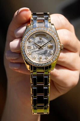 Reloj Rolex 18948 Day-Date Tridor Meteorite esfera diamante Foto 1 de 4