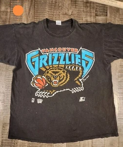 Vtg 90s Vancouver Grizzlies Starter T Shirt NBA Men X Large Single Stitch USA - Picture 1 of 18