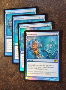 4x FOIL Traumatize rare sorcery cards - M14 - NM/VG - Picture 1 of 1
