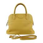 HERMES Bolide 31 Handbag Taurillon Clemence Jaune ambre Gold metal fittings 2WAY