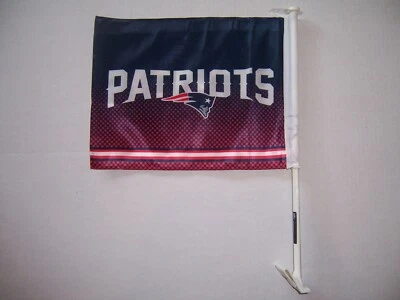 NEW ENGLAND PATRIOTS LOGO RICO Genuine NFL Licensed CAR FLAG us seller b  - Image 1 of 4