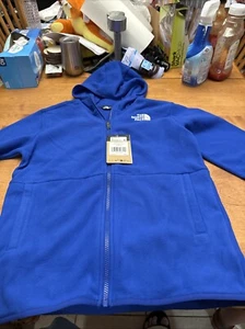 The North Face Teen Glacier Fleecejacke mit durchgehendem Reißverschluss und Kapuze blau XL neu mit Etikett $ 60 - Bild 1 von 10