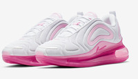 pink and white nike 720