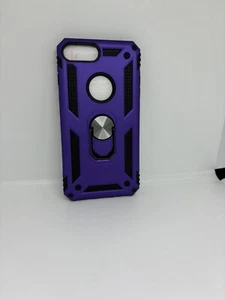 leyi ring holder shockproof case compatible with iphone 8plus/7plus purple hard - Picture 1 of 4