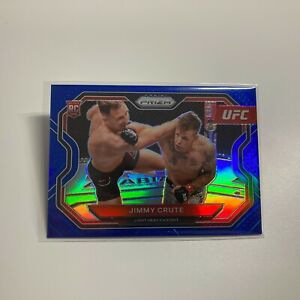 Jimmy Crute 2021 Panini Prizm UFC Blue Refractor RC Rookie Card 177/199 #170