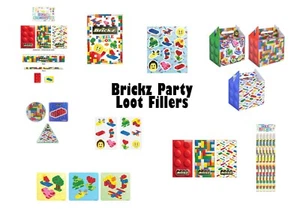 Brickz Kindergeburtstag Party Beutetüte Füllung Aufkleber Tattoo Puzzles - Bild 1 von 7