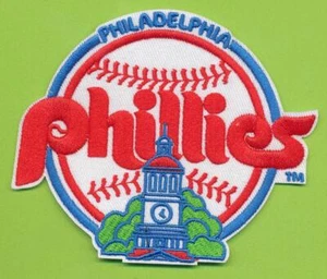 Gestanzter Philadelphia Phillies bestickter Aufbügeln Patch Retro Logo (1984-91) - Bild 1 von 1