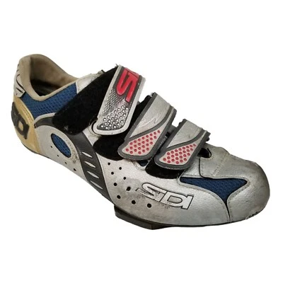 Женские велосипедные туфли Sidi для шоссейного велосипеда серебристые кожаные размер ЕС 39 США 8,5 - Изображение 1 из 4