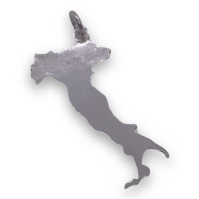 Pendente Italia in argento 925% e argento dorato - Immagine 1 di 3