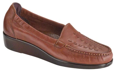 SAS Weave Brown Loafers 7 S - Image 1 of 4