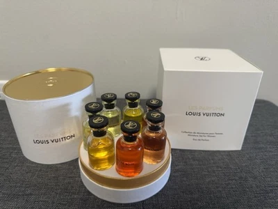 Conjunto miniatura feminino Louis Vuitton Les Parfums 7x10ml embalagem para presente de Natal - Imagem 1 de 4