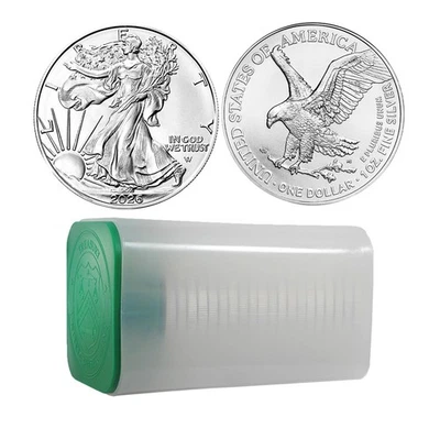 Moneda American Silver Eagle 2026 1 oz BU - Tubo de 20 Foto 1 de 4