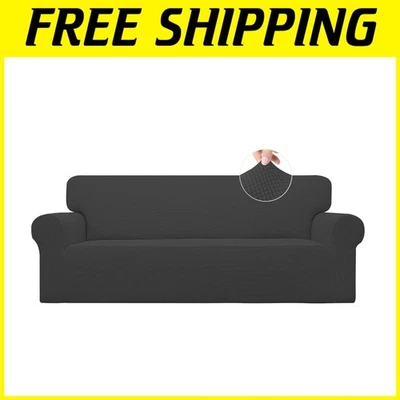 Funda para muebles a cuadros gris oscuro Foto 1 de 4