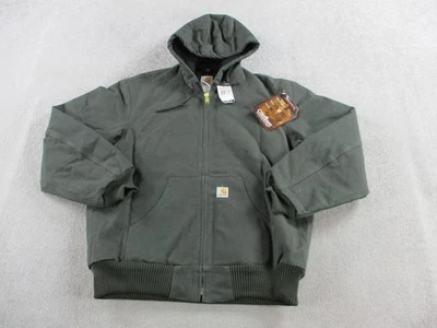 VINTAGE Carhartt Jacket Mens Medium Green J140 Quilted Flannel Lined Duck NWT - Image 1 of 4
