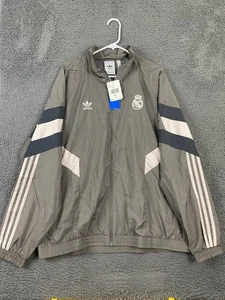 Adidas Real Madrid Giacca Originale Track Top Grigio Antracite JI9479 Uomo Taglia XL - Foto 1 di 11