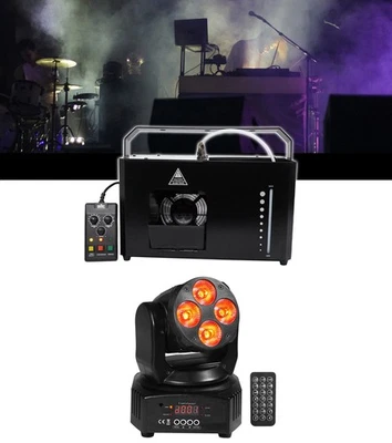 Chauvet Hurricane Haze 4D DMX Water Based Haze Machine Hazer+RGBW Moving Head - Image 1 of 4