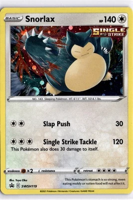 Snorlax - Promo SWSH: Sword & Shield Promo Cards SWSH119 NM - Image 1 of 2