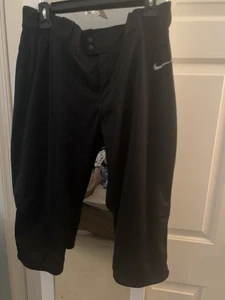 NIKE Womens SOFTBALL PANTS Athletic Clothing Black SIZE XL Nice! - Picture 1 of 2