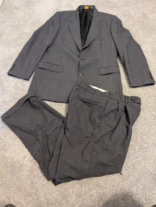 Brooks Brothers Brooksease Suit Mens 41R Gray 97% Wool Made In Israel - Picture 1 of 24