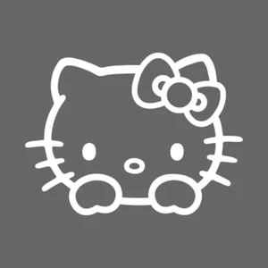 Hello Kitty Peeking Window Car Decal Sticker - Picture 1 of 2
