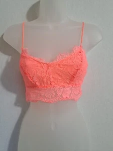 Topshop Womens Crop Top Size 2 Eyelash Lace Zip Back Bralette. . - Picture 1 of 10