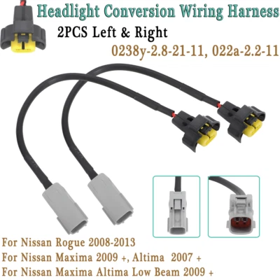For Nissan Altima Maxima Rogue 2007-2015+ Headlight Hid To Halogen Conversion Foto 1 de 4