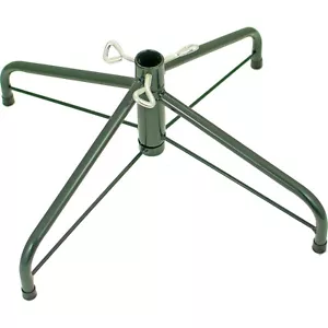 24in Green Metal Tree Base Stands, Artificial Christmas Trees Folding Legs - Picture 1 of 6