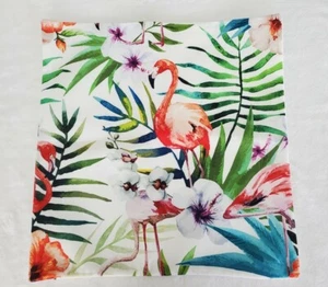 Pelican Tropical Throw Pillow Cover Zip Cover One Sided Design 17" X 17.5" - Picture 1 of 5