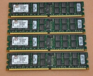 Kingston 16GB Memory kit KTM2759K2/8G 4GB Module x4 DDR2 PC2-5300P ECC Reg RAM - Picture 1 of 2