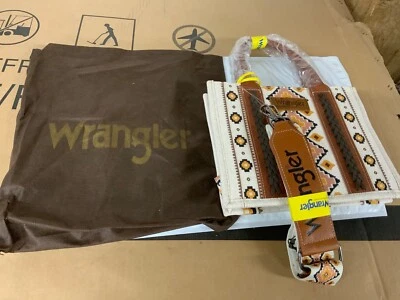 Wrangler Ladies Southwestern  Coffee Brown Crossbody ToteBag WG2202-8120SCF - Image 1 of 3