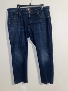 Lucky Brand Jeans Size 36x30 Blue Dark Wash 221 Original Straight - Picture 1 of 5