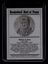 WILLIAM REID 1986-99 BASKETBALL HALL OF FAME METALLIC HOF