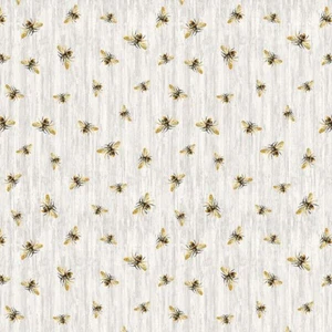 Bee Bees on wood texture CD2391 Timeless Treasures Durable Cotton Fabric - Picture 1 of 3