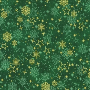 Quilting Patchwork Sewing Fabric Traditional Green 50x55cm FQ - Picture 1 of 2