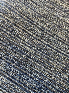 1.44 Yards Robert Allen Boucle Upholstery Fabric In Blues - Picture 1 of 3