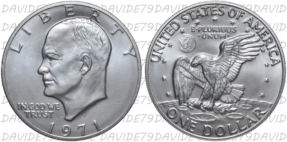01046] STATI UNITI USA - DOLLARO ARGENTO 1971 S EISENHOWER - KM# 203a - Immagine 1 di 1