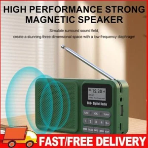 Portable DAB+ Digital Radio Bluetooth-Compatible Solar/Rechargable FM Radio - Bild 1 von 12