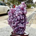 314 g magnifique spécimen minéral naturel agate de raisin violet calcédoine cristal58