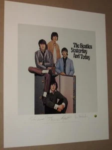 THE BEATLES - YESTERDAY AND TODAY - PLATE SIGNED LITHOGRAPH - Picture 1 of 1