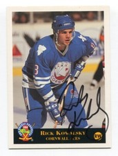 1994 Classic Pro Prospects Rick Kowalsky Signed Card Hockey Autograph AUTO #136