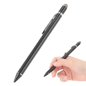 Tocuh Screen Stylus Capacitive Writing Drawing Pen Black for Tablet Smart Phone - Picture 1 of 12