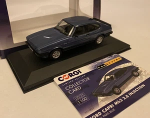 Ford Capri Mk3 2.8 Injection Special 1:43 Paris Blue by Corgi Vanguards VA10822 - Picture 1 of 3