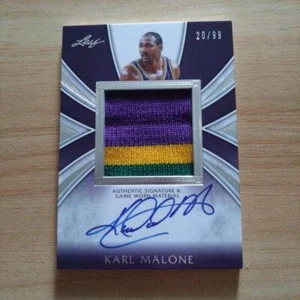2012 Leaf Ultimate Karl Malone Utah Jazz Patch Auto /99 From Japan #KM-1 - Picture 1 of 24
