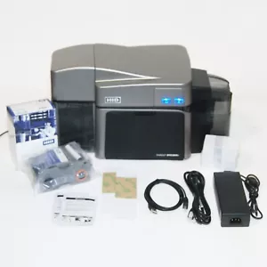 Fargo DTC1250e Duplex ID Card Printer / Encoder with Ribbon and Supply Bundle PL - Picture 1 of 8