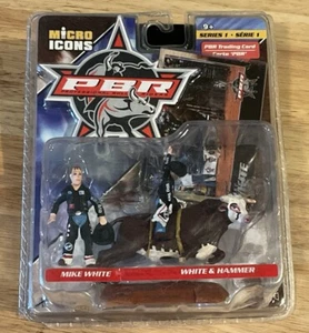 Difícil de encontrar PBR Micro Iconos Mike White & Bull “Hammer” Figuras Nuevo en Paquete - Imagen 1 de 2