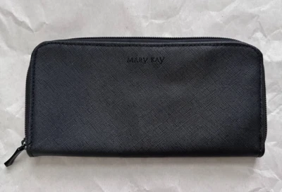 NUEVO Mary Kay Negro Cepillo Organizador Bolsa Cremallera Alrededor Cosmético Estuche de Viaje Protector Foto 1 de 4